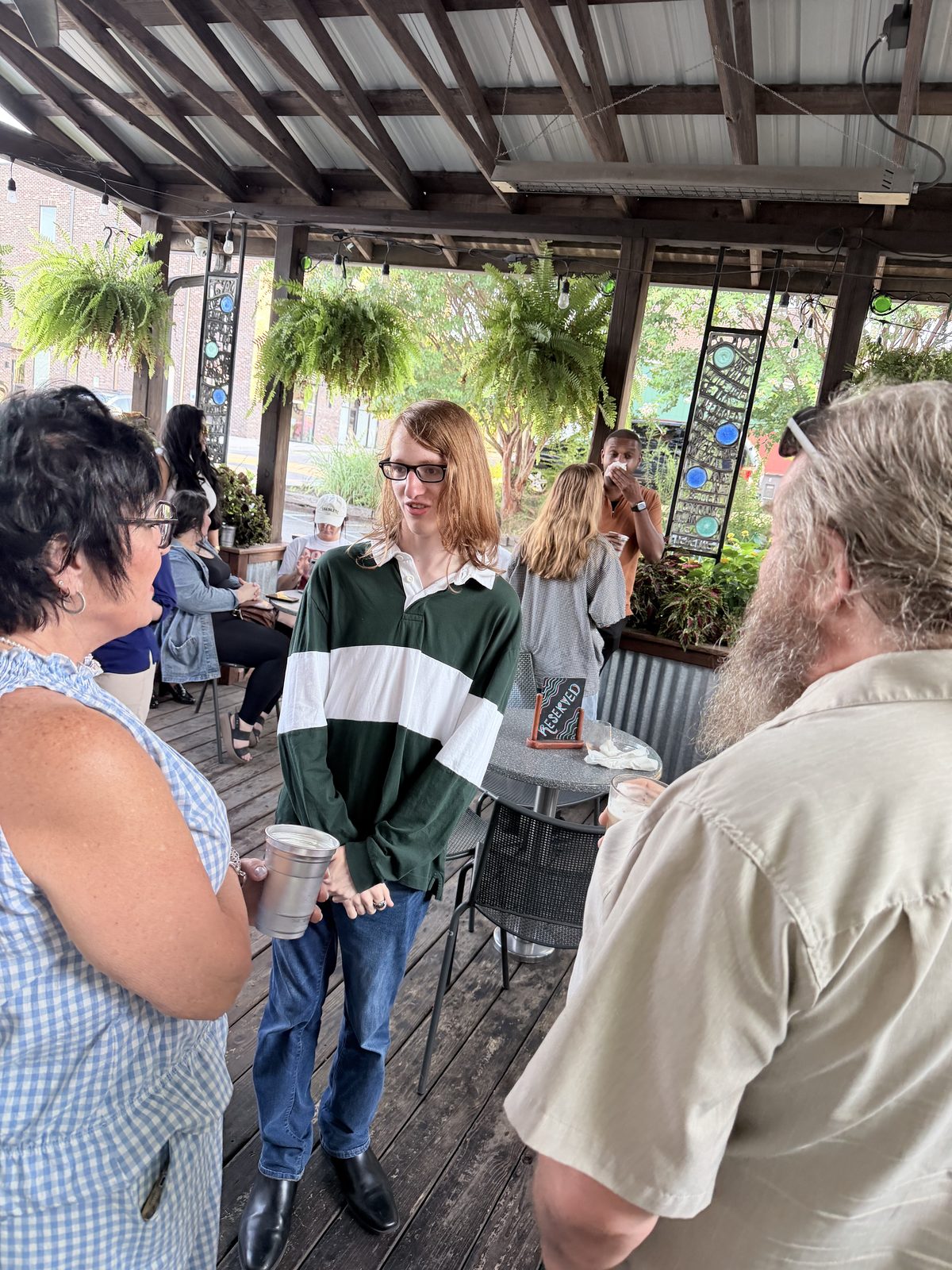 Supporters gathering at the Putnam Co Young Democrats Meet N Greet at Father Tom's Pub