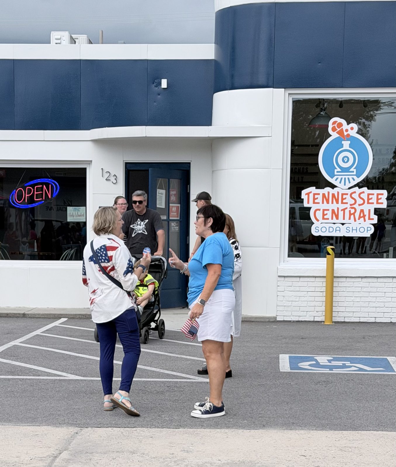 Volunteers greeting visitors during the Monterey Fire in the Mountain festival