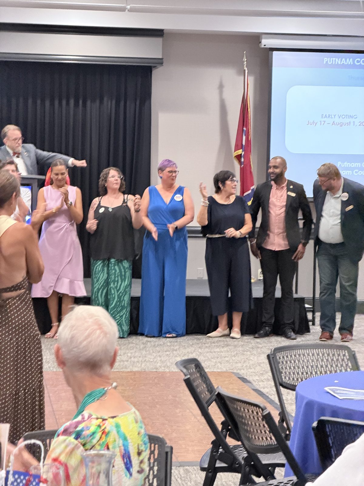 Candidates and honorees recognized at the Putnam Co 3 Star Dinner
