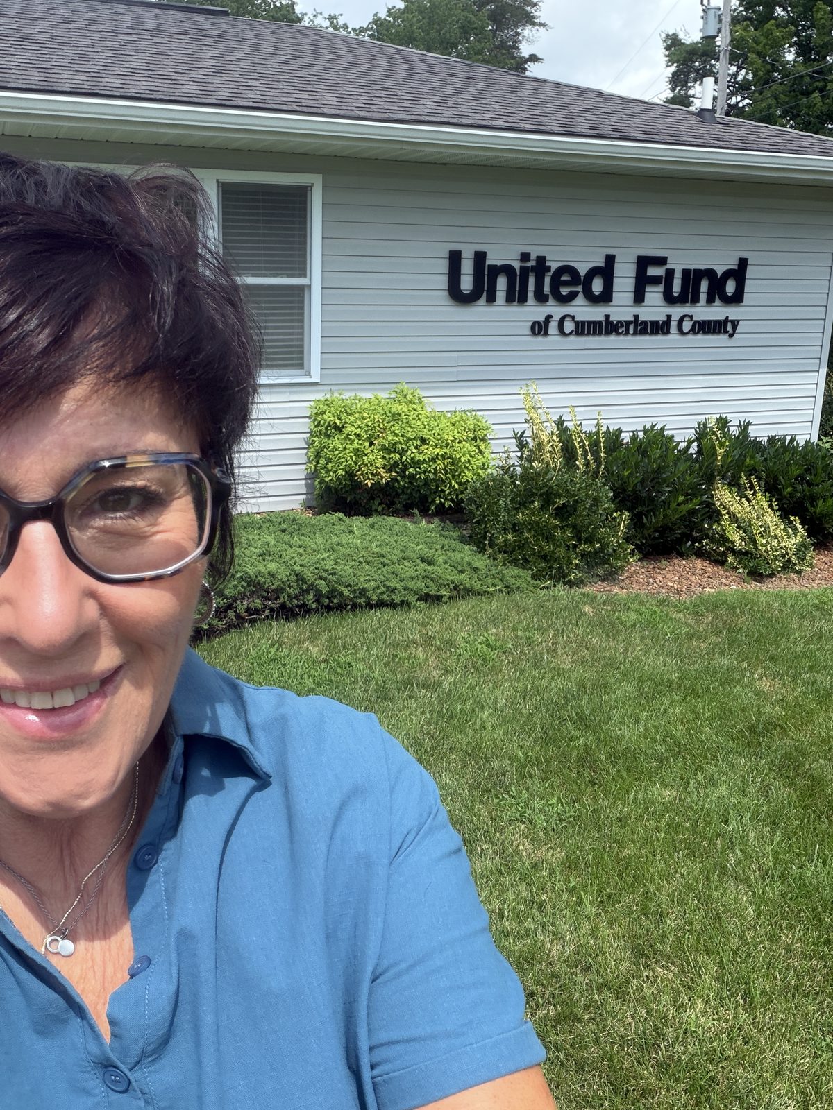 Monica outside United Fund of Cumberland County